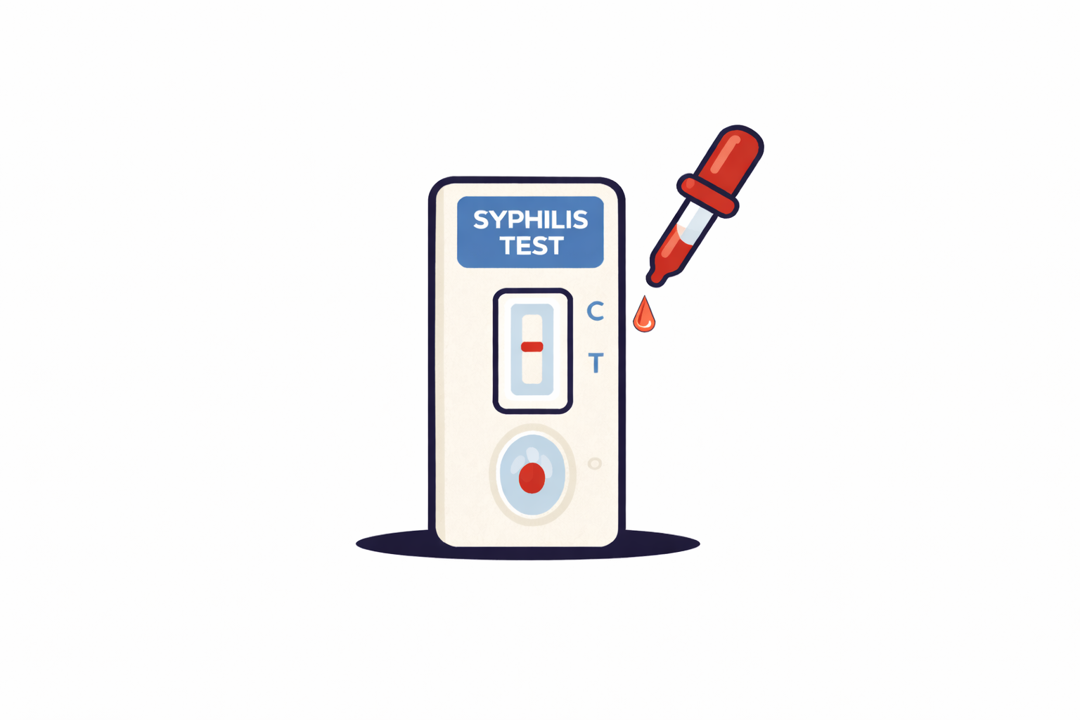 Syphilis self-test infographic